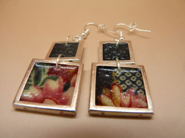 Boucles d’oreille double karé “Aoi Dento”